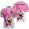 Pink Tie Dye With Heart Billiard Valentines Day Shirts Gifts, Personalized Billiard Team Jersey Shirt