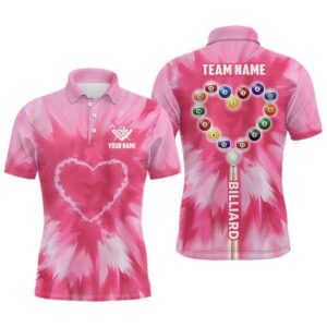 Pink Tie Dye With Heart Billiard Valentines&hellip;