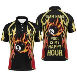 Pool Is My Happy Hour Billiard Shirts,&hellip;