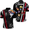 Pool Player 8 Ball Pool US Flag Billiard Jerseys, Personalized Billiard Team Jersey Shirt