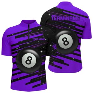 Purple 8 Ball Pool Billiard Jerseys Jersey&hellip;