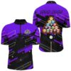 Purple Billiard Balls Paint Splash Billiard Shirts, 3D Billiard Jerseys Attire, Personalized Billiard Team Jersey Shirt Purple Billiard Balls Paint Splash Billiard Shirts, 3D Billiard Jerseys Attire, Personalized Billiard Team Jersey Shirt