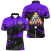 Purple Billiard Balls Paint Splash Billiard Shirts, 3D Billiard Polo Attire, Personalized Billiard Polo Shirt Purple Billiard Balls Paint Splash Billiard Shirts, 3D Billiard Polo Attire, Personalized Billiard Polo Shirt