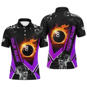 Purple Billiard Polo Flame 8 Ball Pool&hellip;