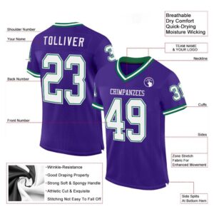 Purple White Kelly Green Mesh Authentic Throwback&hellip;