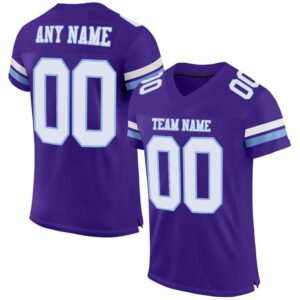Purple White Light Blue Mesh Authentic Football&hellip;
