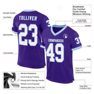 Purple White Light Blue Mesh Authentic Throwback&hellip;