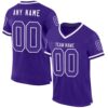 Purple White Neon Green Mesh Authentic Football Jersey, Personalized Football Jersey, Football Team Jersey, Football Outfits