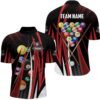 Red 3D Billiard Balls Jersey Shirts, Custom Canadian Flag 8 Ball Pool Jerseys, Personalized Billiard Team Jersey Shirt Red 3D Billiard Balls Jersey Shirts, Custom Canadian Flag 8 Ball Pool Jerseys, Personalized Billiard Team Jersey Shirt