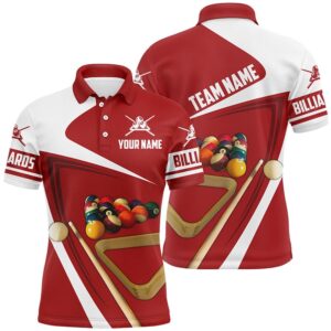 Red Billiard Balls 3D ‘S Polo Shirts&hellip;