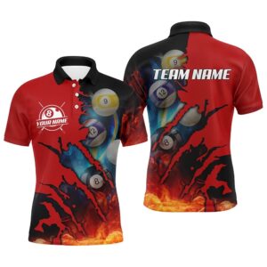 Red Billiard Balls Scratches 3D Fire Name&hellip;