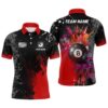 Red Billiard Polo Custom 3D Billiard 8 Ball Fire And Water Polo Shirts, Personalized Billiard Polo Shirt Red Billiard Polo Custom 3D Billiard 8 Ball Fire And Water Polo Shirts, Personalized Billiard Polo Shirt