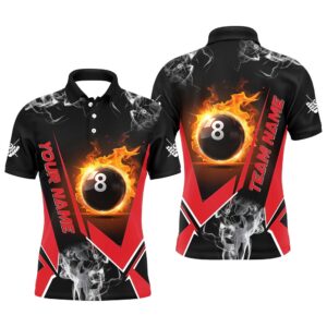 Red Billiard Polo Flame 8 Ball Pool&hellip;