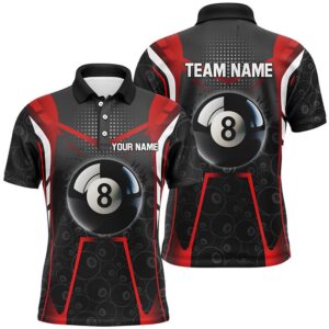 Red Black 8 Ball Billiard 3D Polo&hellip;