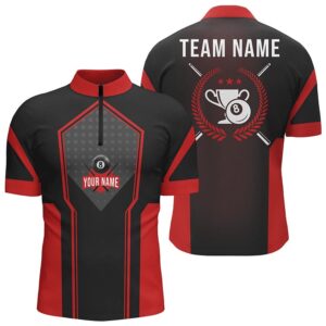 Red Black 8 Ball Pool Jersey Shirts,&hellip;