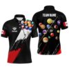 Red Black Billiard Balls 3D Polo Shirts, Custom Fire 8 Ball Billiard Polo, Personalized Billiard Polo Shirt Red Black Billiard Balls 3D Polo Shirts, Custom Fire 8 Ball Billiard Polo, Personalized Billiard Polo Shirt