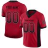 Red Black Old Gold Mesh Authentic Football Jersey, Personalized Football Jersey, Football Team Jersey, Football Outfits