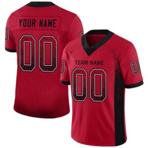 Red Black Gray Mesh Drift Fashion Football&hellip;