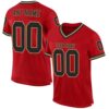 Red Black Old Gold Mesh Drift Fashion Football Jersey, Personalized Football Jersey, Football Team Jersey, Football Outfits