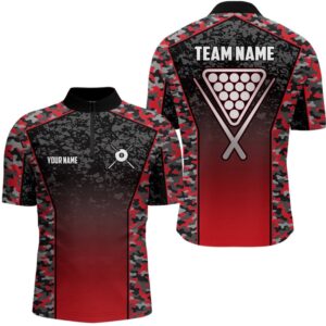 Red Camo 8 Ball Pool Jersey Shirts,&hellip;