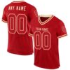 Red Cream Black Mesh Authentic Football Jersey, Personalized Football Jersey, Football Team Jersey, Football Outfits