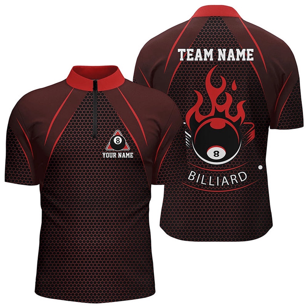 Red Fire 8 Ball Pool Jersey Shirts, Custom Flame 8 Ball Billiard Team Shirts, Personalized Billiard Team Jersey Shirt Red Fire 8 Ball Pool Jersey Shirts, Custom Flame 8 Ball Billiard Team Shirts, Personalized Billiard Team Jersey Shirt