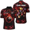 Red Jerseys 8 Ball Billiard Shirts Custom Billiard 8 Ball Pool Team Shirts, Personalized Billiard Team Jersey Shirt