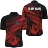Red Grunge Strike 8 Ball Pool Fire Custom Jersey & Jersey Shirt, Billiard Balls Team Jersey, Personalized Billiard Team Jersey Shirt