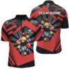 Red Jerseys Billiard Balls Jersey Shirts Custom 3D Pool League Shirts, Personalized Billiard Team Jersey Shirt
