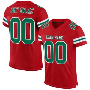 Red Kelly Green White Mesh Authentic Football&hellip;