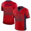 Red Navy White Mesh Authentic Football Jersey, Personalized Football Jersey, Football Team Jersey, Football Outfits