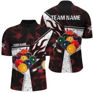 Red Smoke Billiard Jersey Jersey Shirt, Billiard&hellip;