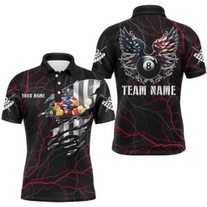 Red Thunder US Flag Billiard Balls 3D&hellip;