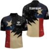 Retro Texas Flag 3D Billiard Balls Pool Shirts Custom Patriotic Billiard Jerseys Attire, Personalized Billiard Team Jersey Shirt