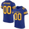 Royal Gold Navy Mesh Drift Fashion Football Jersey, Personalized Football Jersey, Football Team Jersey, Football Outfits