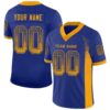 Royal Gold White Mesh Authentic Football Jersey, Personalized Football Jersey, Football Team Jersey, Football Outfits