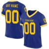 Royal Gold White Mesh Authentic Football Jersey, Personalized Football Jersey, Football Team Jersey, Football Outfits