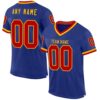 Royal Red Gold Mesh Drift Fashion Football Jersey, Personalized Football Jersey, Football Team Jersey, Football Outfits