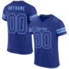 Royal Royal Gold Mesh Authentic Football Jersey, Personalized Football Jersey, Football Team Jersey, Football Outfits