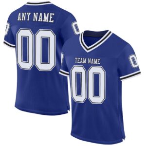 Royal White Black Mesh Authentic Throwback Football&hellip;