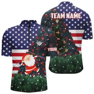 Santa Usa Flag Billiard Jersey Shirt Best&hellip;