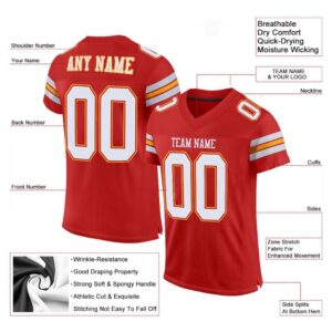 Scarlet White Gold Mesh Authentic Football Jersey Personalized Football Jersey Football Team Jersey Football Outfits 2 rq6cpd.jpg