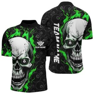 Skull Flame Billiard Jersey Shirts Custom Team’S&hellip;