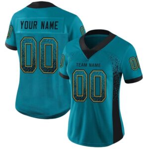 Teal Black Old Gold Mesh Drift Fashion Football Jersey Personalized Football Jersey Football Team Jersey Football Outfits 2 cxsced.jpg
