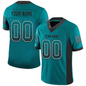 Teal Black White Mesh Drift Fashion Football&hellip;