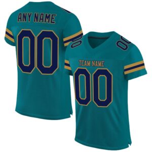 Teal Navy Old Gold Mesh Authentic Football&hellip;