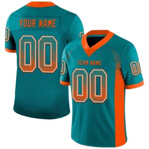 Teal Orange White Mesh Drift Fashion Football&hellip;