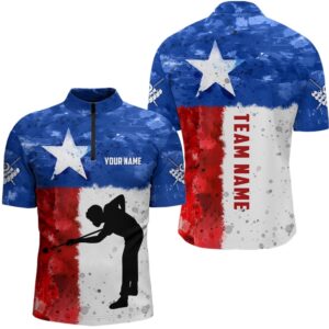 Texas Flag Billiard Shirts Player Custom Patriotic&hellip;