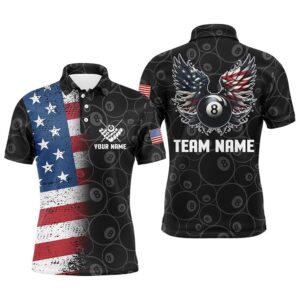 US Flag 8 Ball Billiard 3D Polo&hellip;