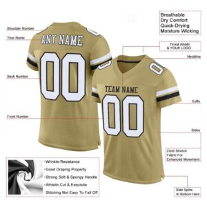 Vegas Gold White Black Mesh Authentic Football&hellip;